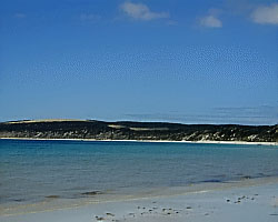 5 km (3 miles) of white beach